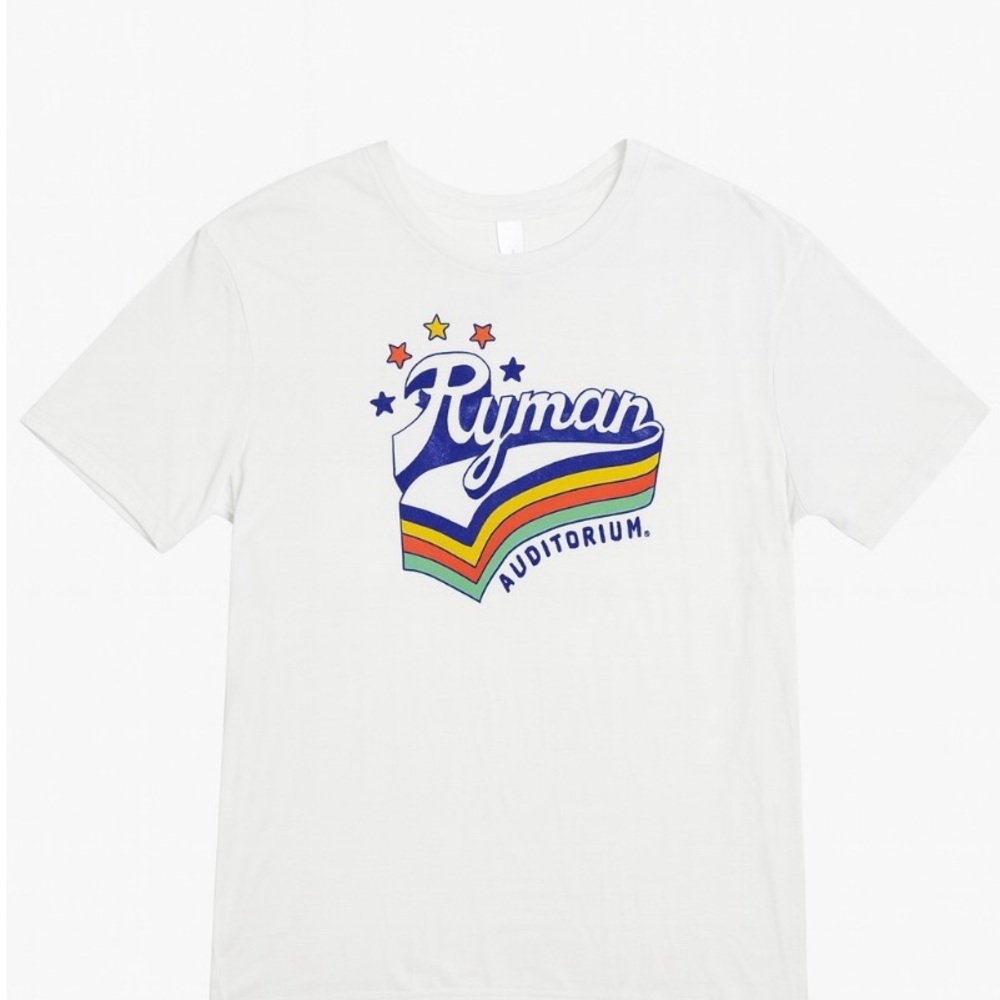 NASHVILLE Ryman Auditorium White Graphic T-Shirt NWOT